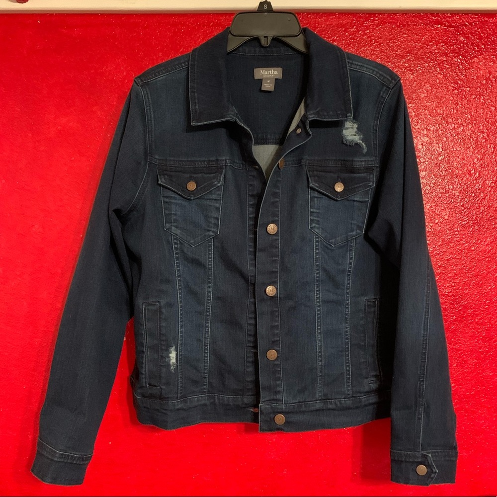 Martha Stewart Blue Denim Jacket.